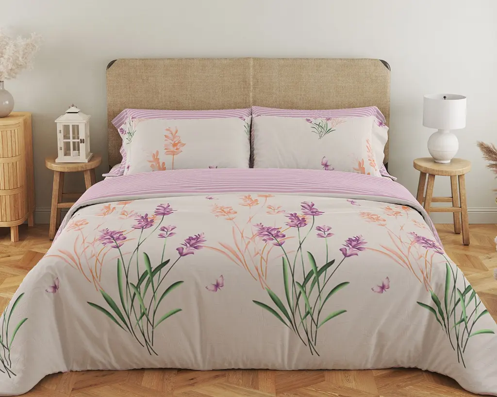 Комплект постільної білизни ТЕП Soft dreams 338 Aurora євро рожевий з білим (2-03859_25785)