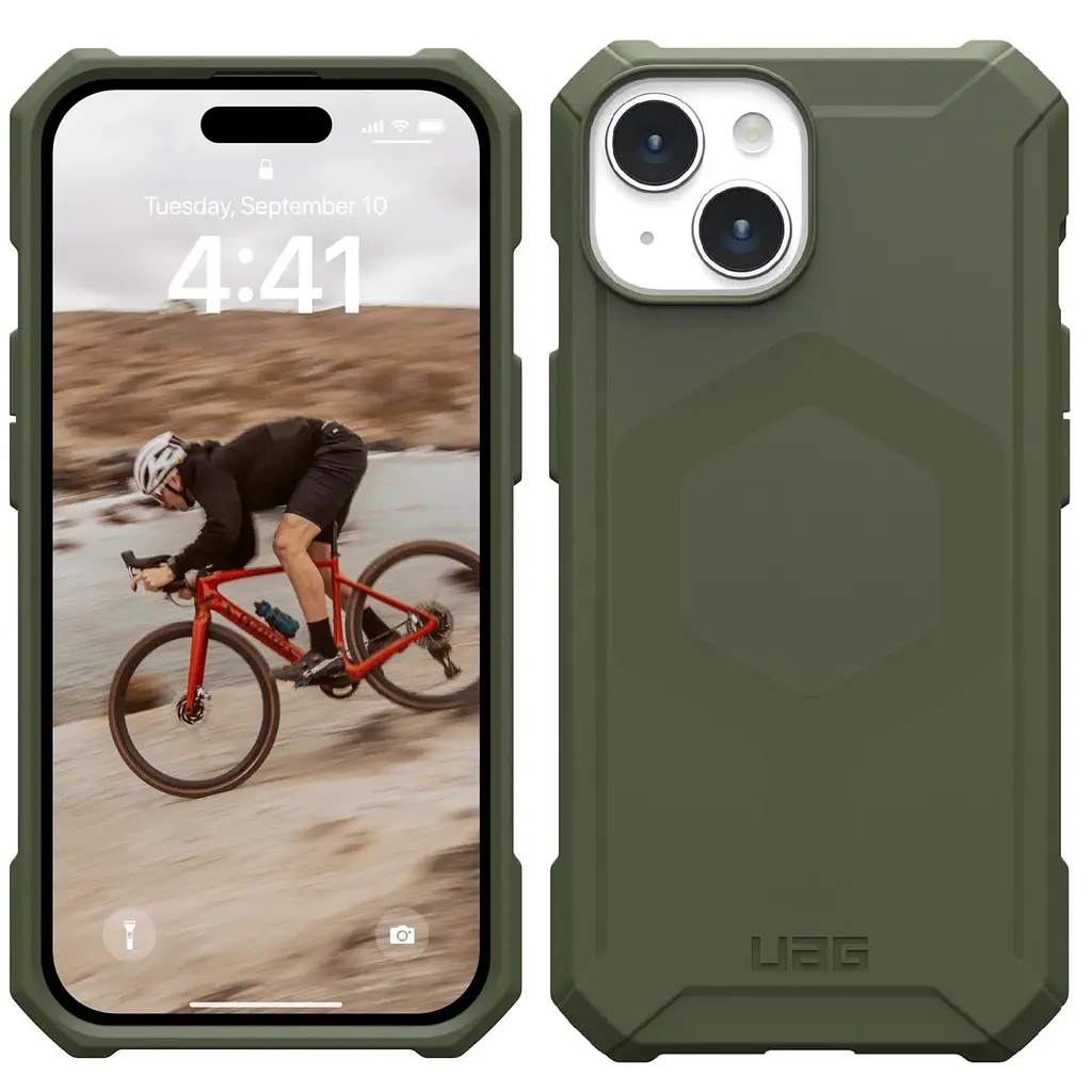 Оригінальний протиударний чохол UAG Essential Armor MagSafe для Iphone 15/14/13 Olive Drab 114288117272 - фото 13