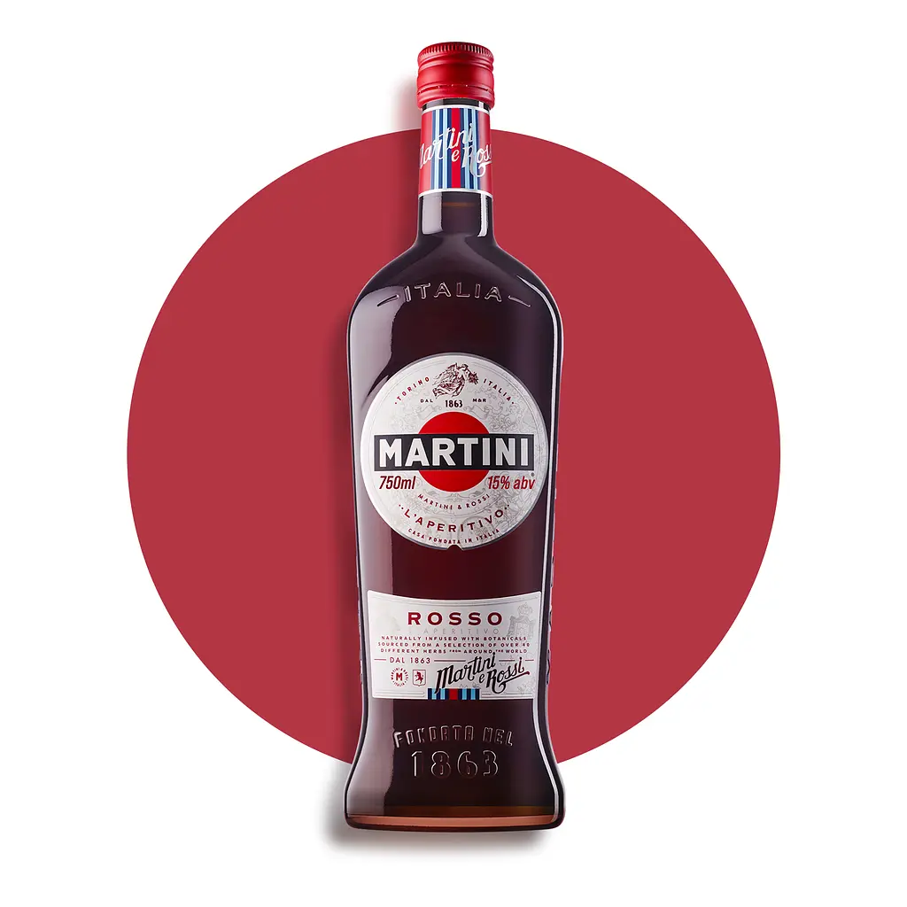 Уцінка. Вермут Martini Rosso червоний солодкий 15% 1 л (17768) - фото 2