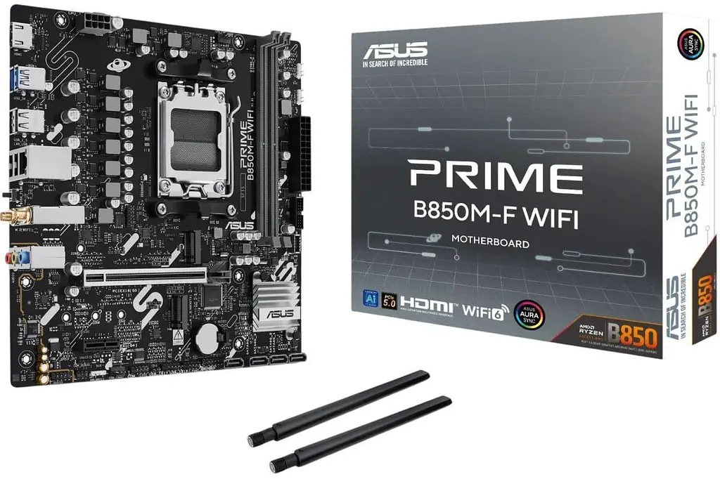 Материнська плата ASUS PRIME B850M-F WIFI (PRIME B850M-F WIFI) (Socket AM5, AMD B850, Micro-ATX) - фото 10