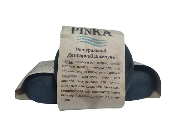 Твердий шампунь Pinka з березовим дьогтем проти лупи та свербежу шкіри голови 100 г - фото 2