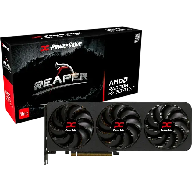 Відеокарта AMD Radeon RX 9070 XT 16GB PowerColor Reaper (RX9070XT 16G-A) - фото 3