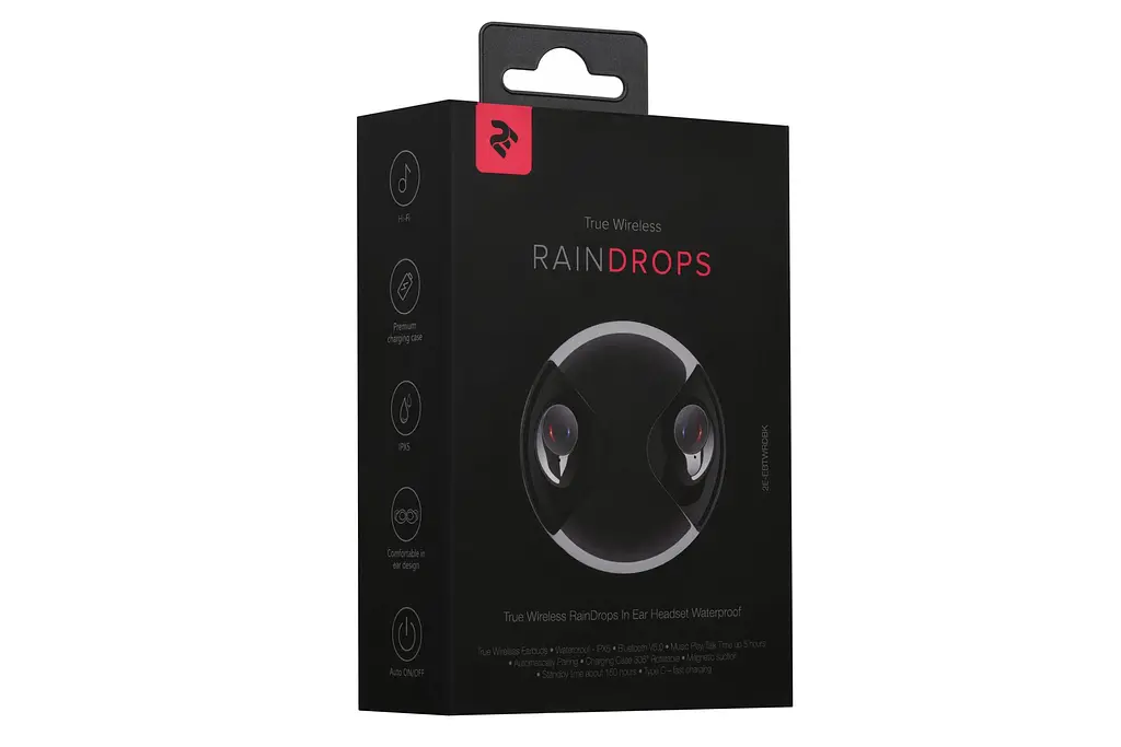 Навушники 2E RainDrops True Wireless Waterproof Black - фото 5