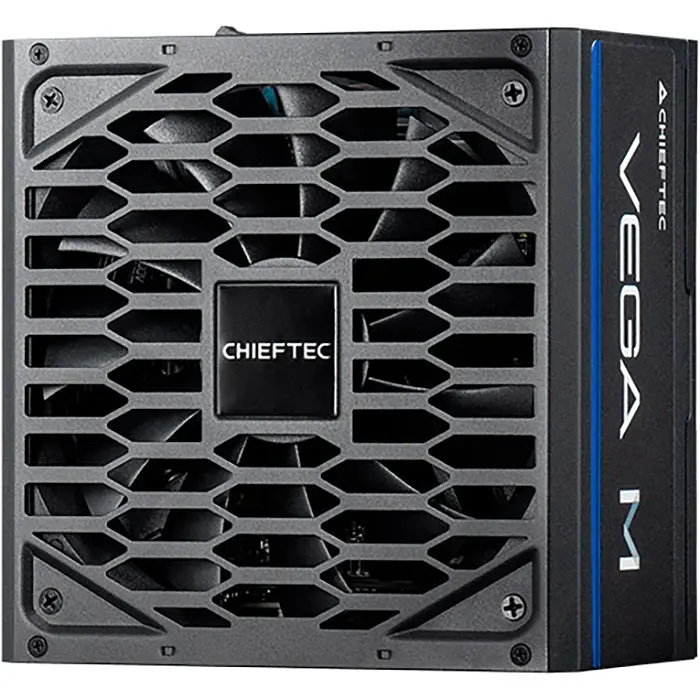 Блок питания Chieftec 850 Вт VEGA M, Black, модульный, 80+ Gold, 135 мм FDB, 3xMolex / 6xSATA / 1x16-pin / 4x6+2-pin / 2x4+4-pin / 1x20+4-pin, защита AFC/OPP/OTP/OVP/SCP/SIP/UVP/OCP, ATX 12V 3.1 (PPG-850-C) - фото 3