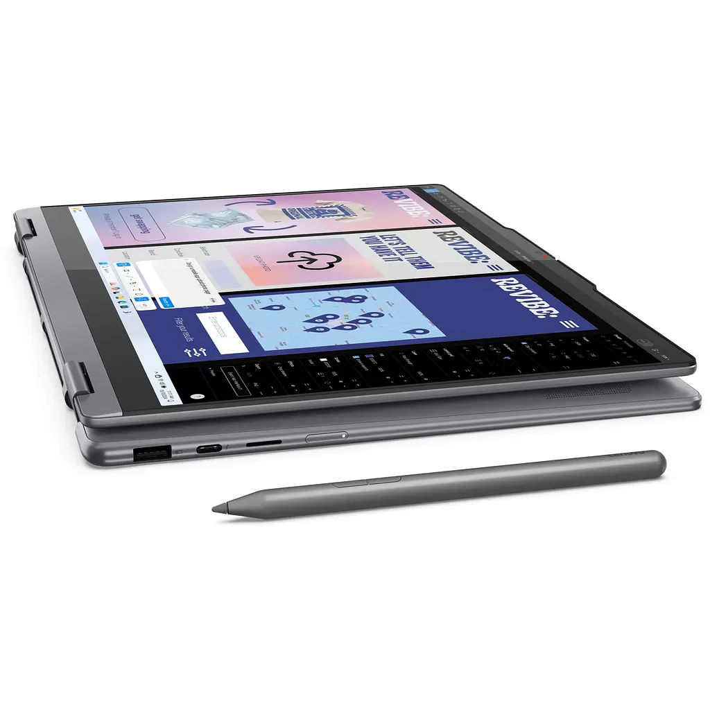 Ноутбук Lenovo Yoga 7 2- в- 1 14ILL10 Intel Core Ultra 7 256 В до 4, 8 ГГц, 14 WUXGA, OLED, сенсорным экраном, 16 ГБ LPDDR5x, 1 ТБ SSD, Intel Arc, Windows 11 Pro, Luna Grey - фото 15