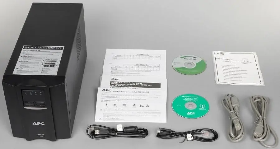 Джерело безперебійного живлення APC Smart-UPS 1500VA LCD Lin.int. AVR 8 х IEC SmartSlot USB RJ-45 метал (SMT 1500I) - фото 6