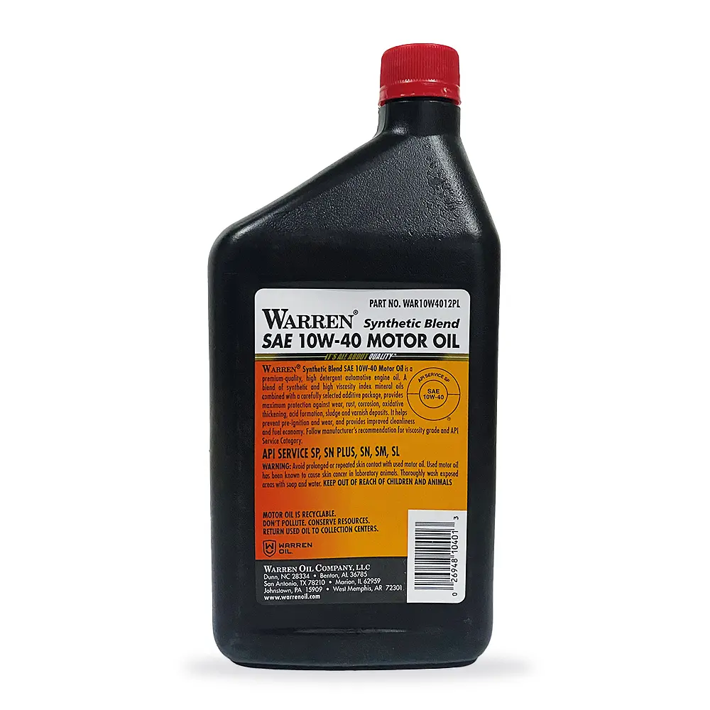 Моторна олива Warren Synthetic blend 10W-40, 0,946л. - фото 2
