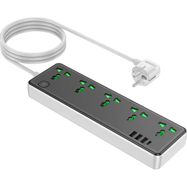 Мережевий фільтр Hoco AC13A Black EU [99136] - фото 3