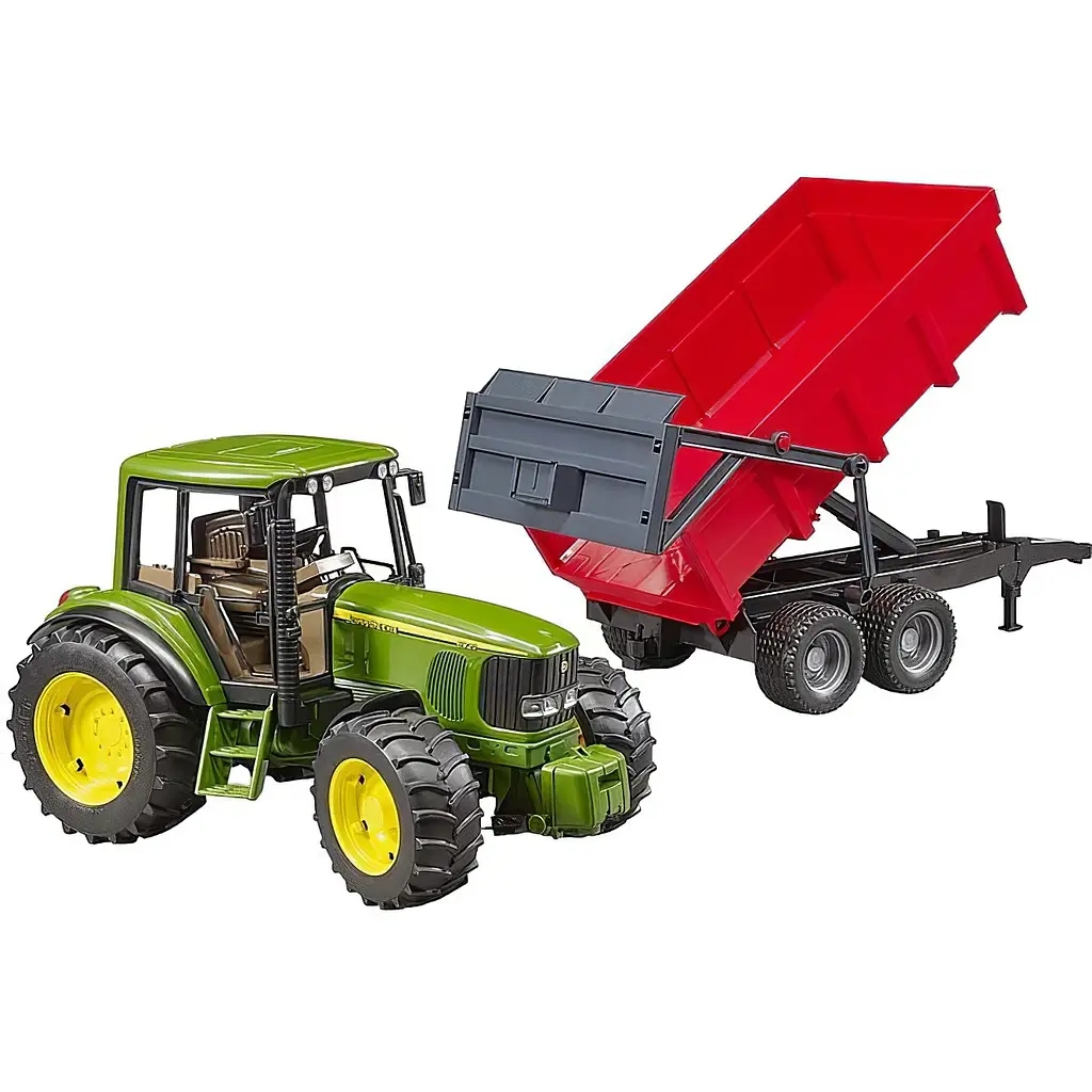 Іграшкова машинка Bruder Трактор John Deere 6920 з причепом 1:16 (02057) - фото 2