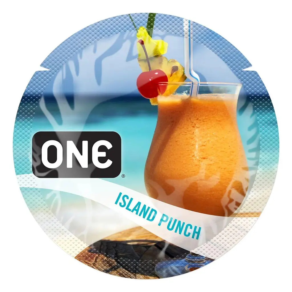 Набір ароматизованих презервативів ONE FlavorWaves, 100 шт, 6 ароматів, 6 кольорів, паковання-тубус - фото 8