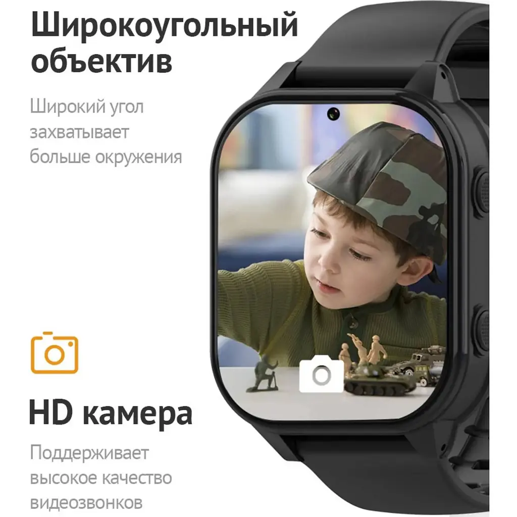 Розумний годинник з відеодзвінком Wonlex KT19 PRO 8GB Black (SBWKTP8B) - фото 6