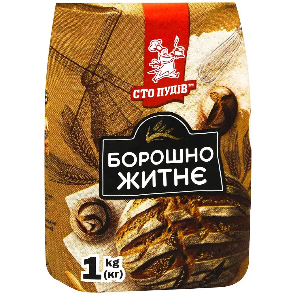 Борошно Сто пудів Житнє 1 кг - фото 2