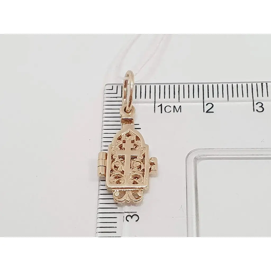 Золотая подвеска-ладанка Aurora. 34200 - фото 4