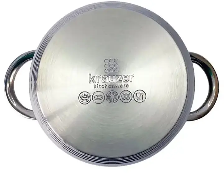 Каструля з кришкою Krauzer Constant Plus 78015 18 см 2.6 л сріблястий - фото 2
