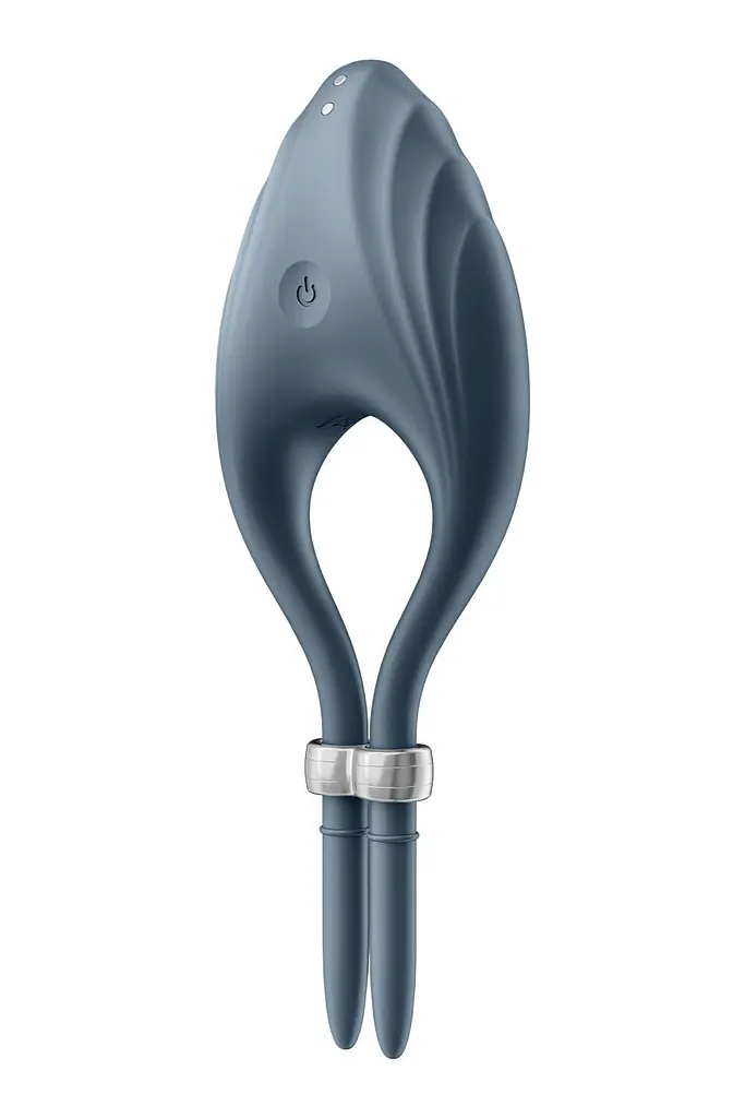 Ерекційне віброкільце-ласо Satisfyer Duelist Dark Blue, 10 режимів, потужний мотор - фото 4