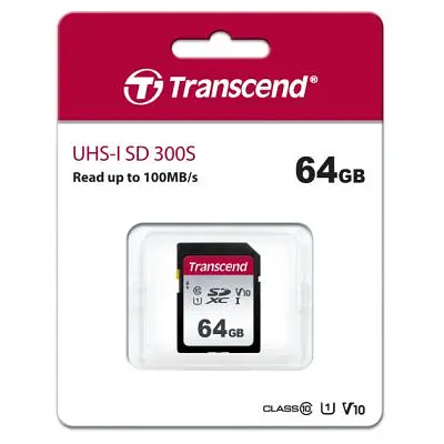 Карта пам'яті Transcend 64GB SDXC class 10 UHS-I U1 V10 (TS64GSDC300S) - фото 2