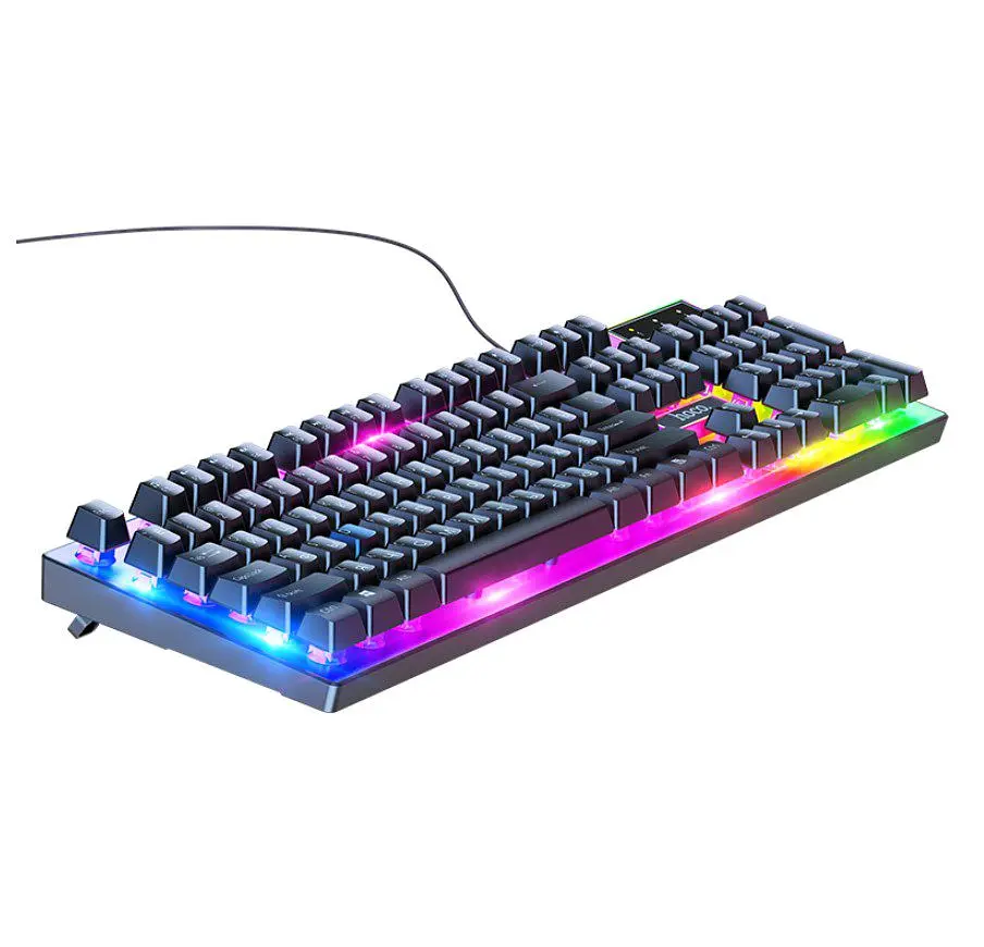 Комплект клавіатура та мишка HOCO GM-18 KB+Mouse, USB, RGB-підсвітка - фото 3