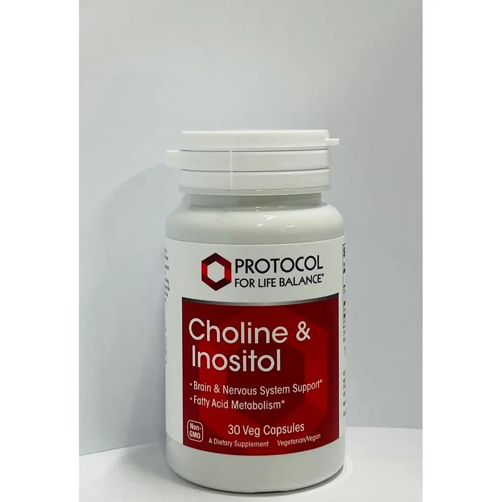 Холін-Інозітол Protocol for Life Balance Choline & Inositol 200/250 мг 30 капсул - фото 2