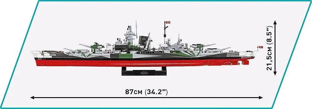 Конструктор COBI корабель Battleship TIRPITZ 1:300 4838 - фото 4