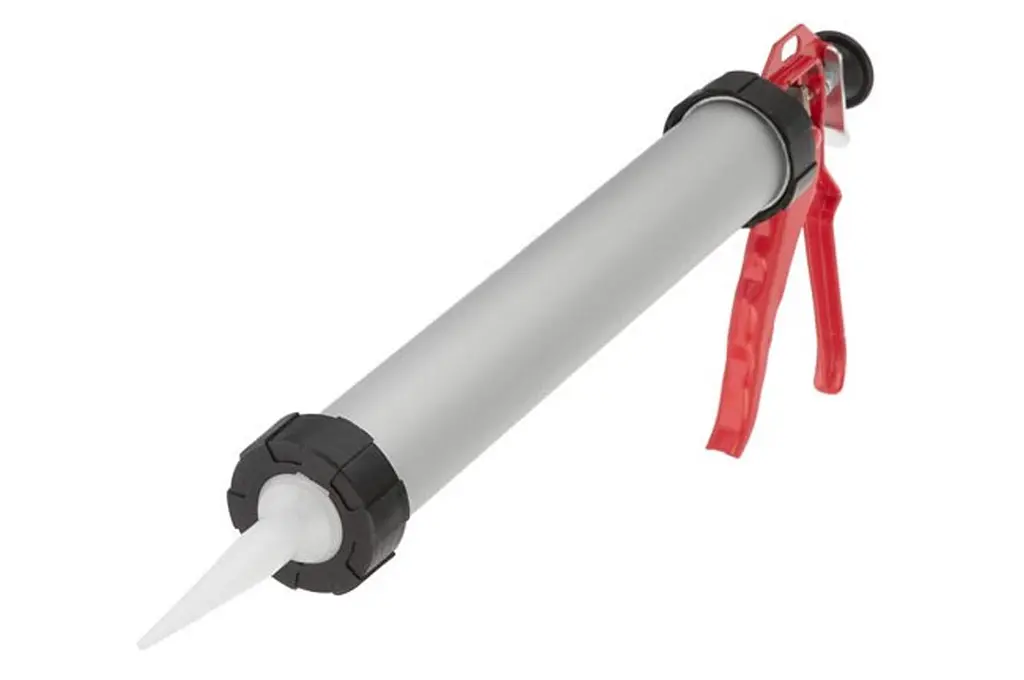 Пистолет монтажный для силикона Intertool тубус 375 мм х 600 мл HT-0026 - фото 5
