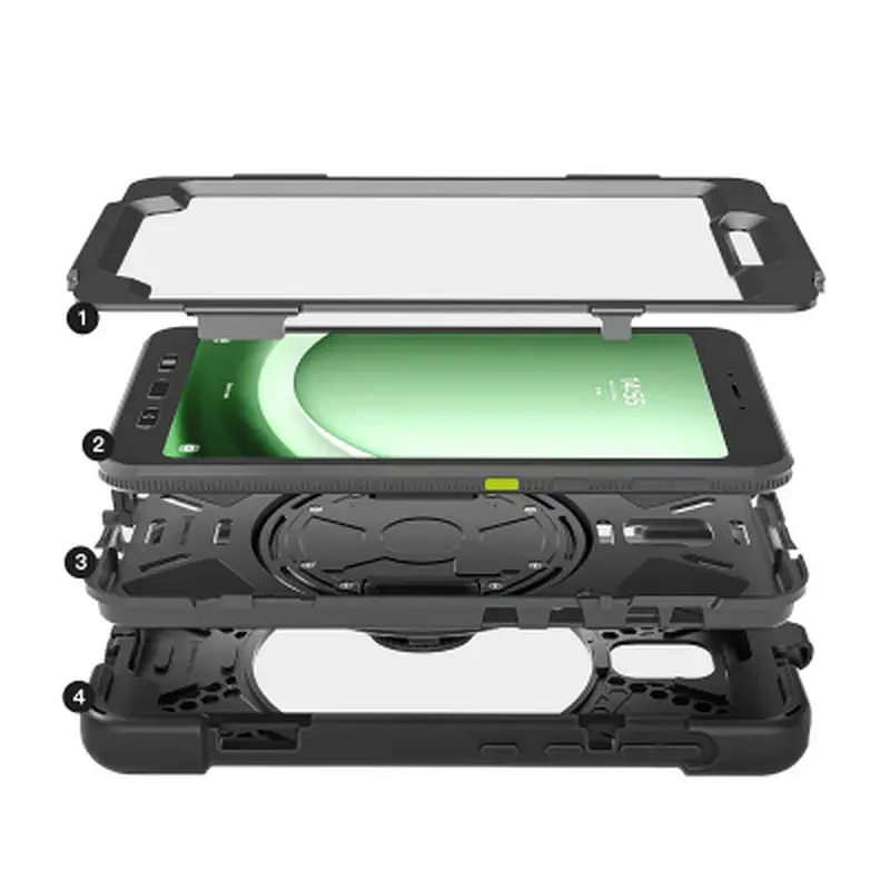 Чохол до планшета BeCover Heavy Duty Samsung Galaxy Tab Active 3 SM-T570/SM-T575/SM-T577 8" Black (713450) - фото 4