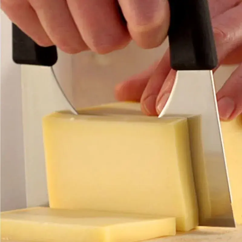 Кухонний ніж Victorinox Fibrox Cheese 15x9см для сиру з чорн. ручкою - фото 4
