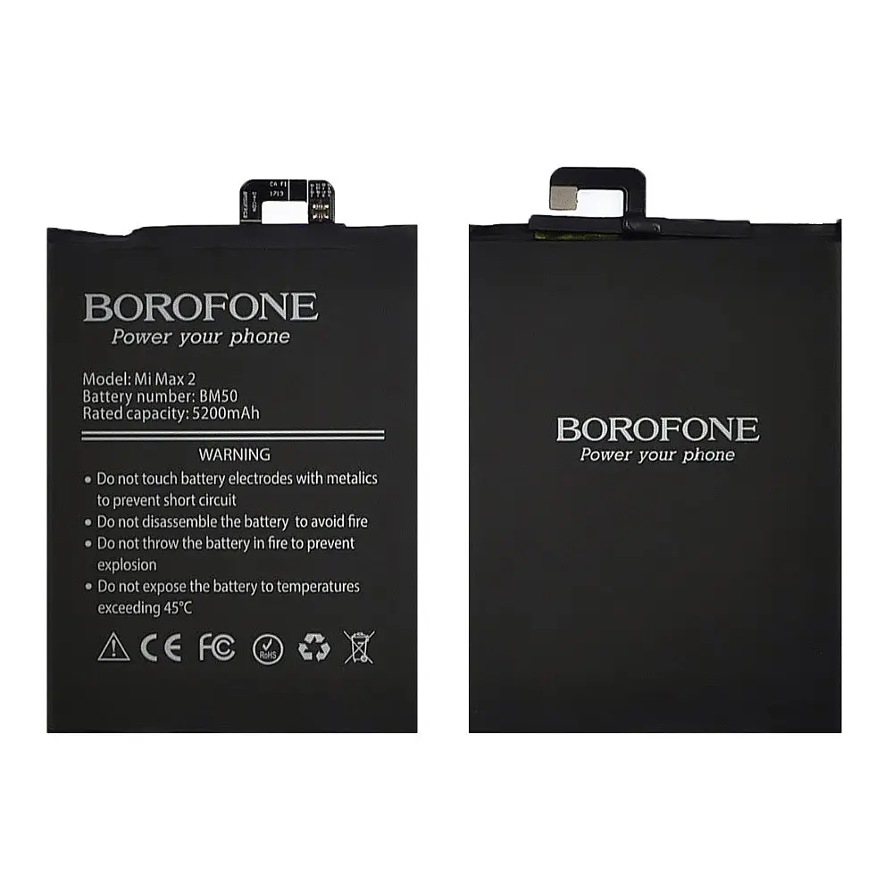 Акумулятор Borofone BM50 для Xiaomi Mi Max 2 (MDE40/MDI40 102 x 76 x 3 мм) - фото 2