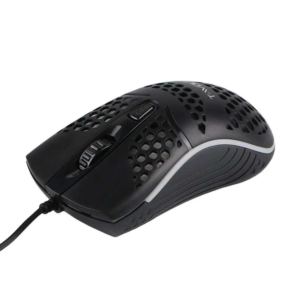 Комп'ютерна миша T-Wolf V15 RGB LED 1600 DPI Black - фото 3