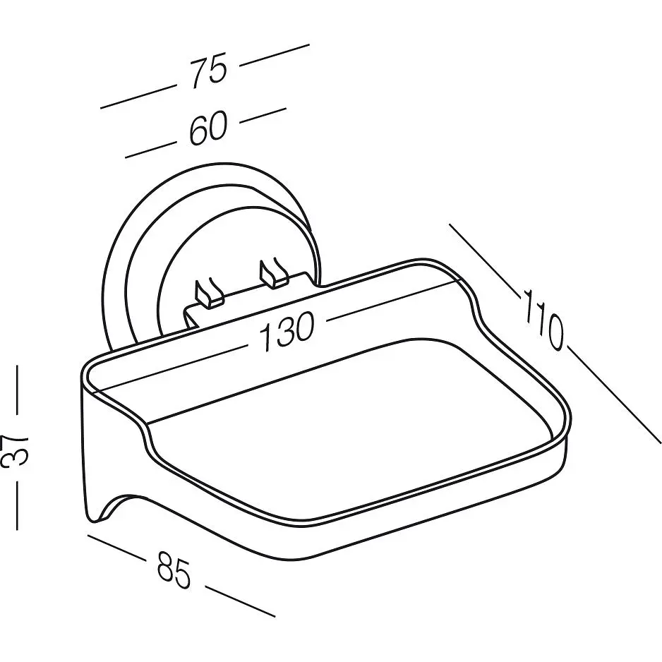Мильниця MVM BP-4 клейка, біла (BP-4 WHITE) - фото 7