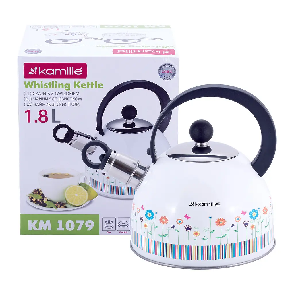 Чайник із свистком Kamille KM-1079 1.8 л - фото 2