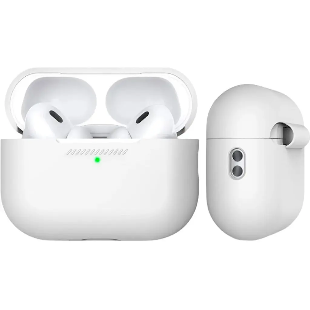 Чехол AhaStyle Colorful Silicone Case для AirPods Pro 2 White [CP-187-2-C-WE] [133848] - фото 2