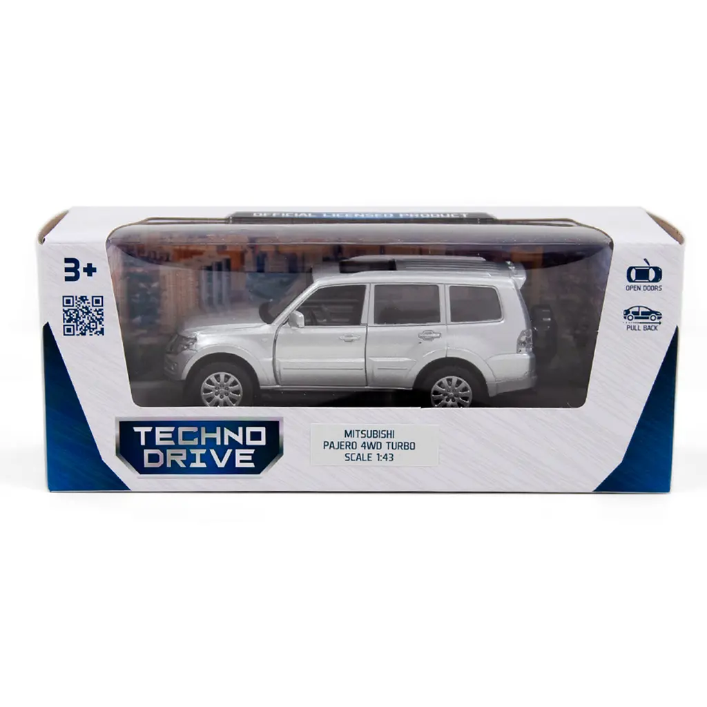 Автомодель TechnoDrive Mitsubishi Pajero 4WD Turbo срібляста (250282) - фото 11