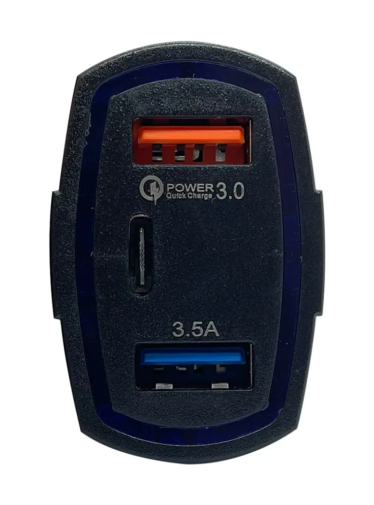 Автомобильное зарядное устройство XON UniLink Type-C 15W (PD15) + QC3.0 + 5V/3.1A Black (CU2A1C30QB 3425) - фото 2