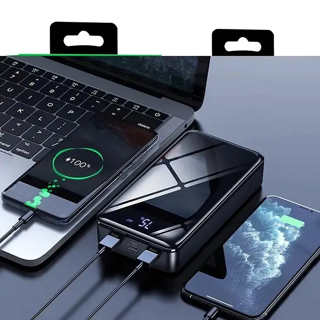 Универсальная мобильная батарея Borofone BJ8 Extreme 30000mAh 2хUSB (Черный) - фото 6