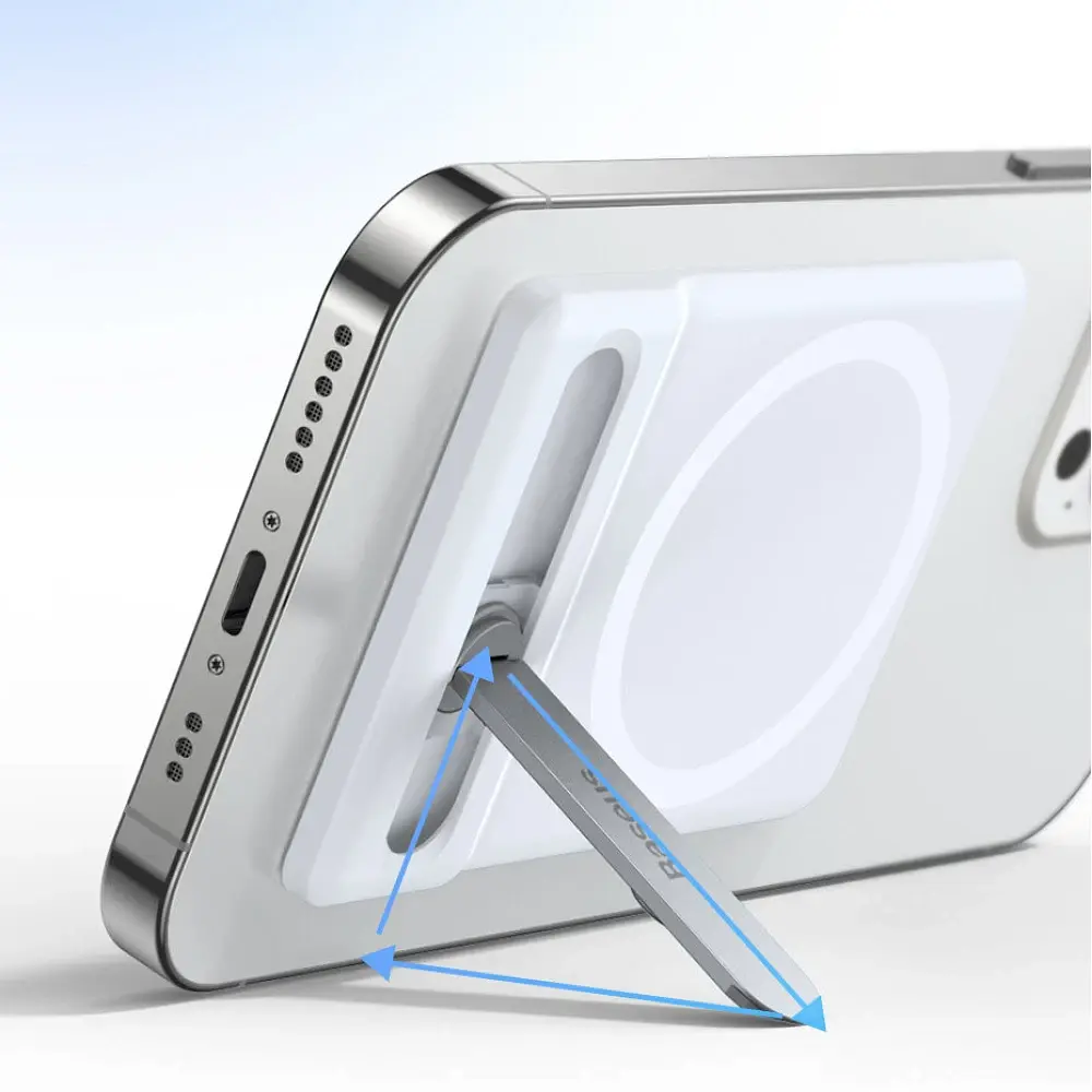 Кріплення для телефону Baseus Foldable Magnetic Bracket білий LUXZ010002 - фото 2