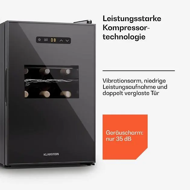 Винный холодильник Klarstein Silent Vino 15 Uno (10045377) - фото 2
