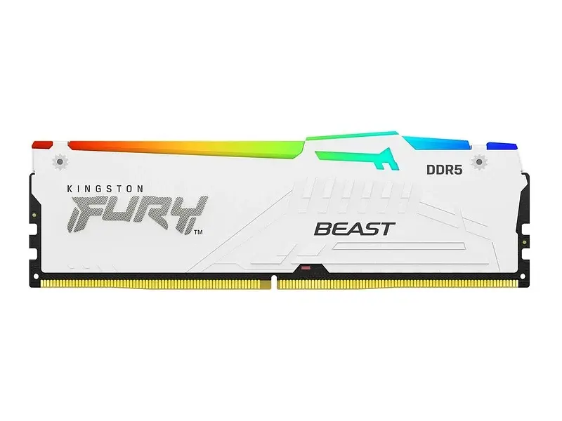 Пам'ять для настільних комп'ютерів Kingston Fury Beast RGB White (KF556C40BWAK2-64) - фото 3