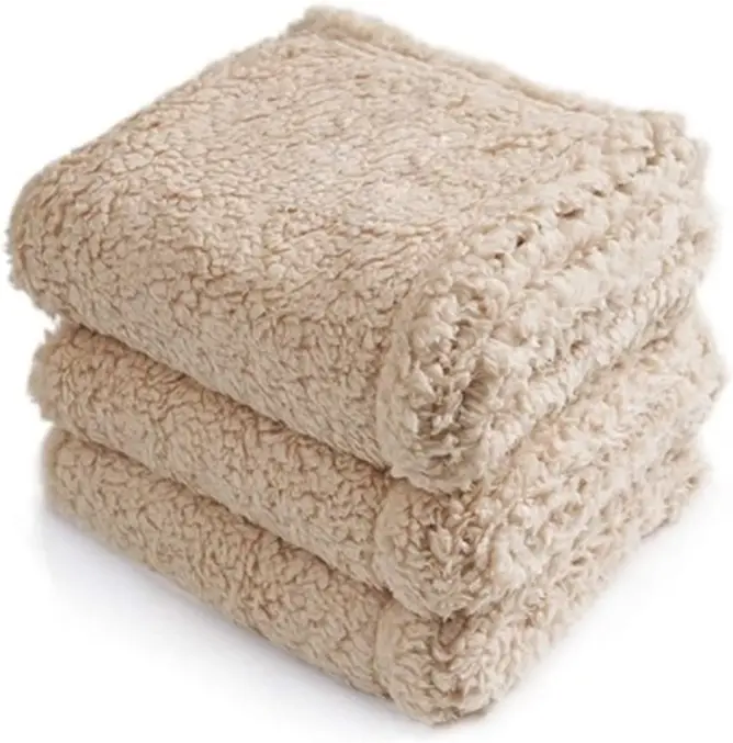 Ковдра для тварин Derby Calming Blankets Fluffy Premium Fleece Бежевий 40х60 см - фото 2