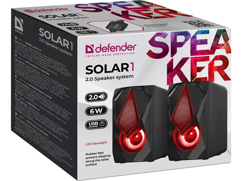 Колонки для комп'ютера Defender Solar 1 Black (65401) - фото 8