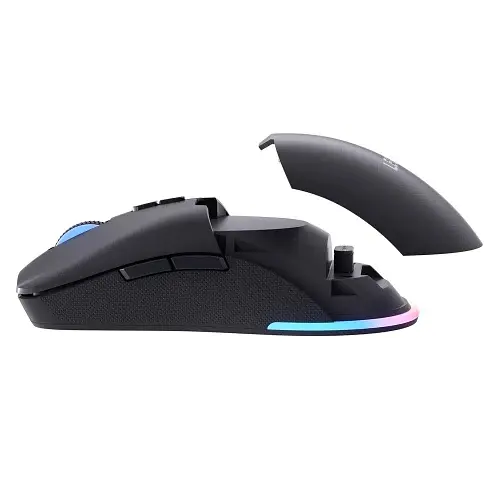 Миша бездротова Lenovo Legion M220, Black, Bluetooth / USB 2.4GHz / Type-C, оптична, 400 - 5000 dpi, RGB підсвічування, 7 кнопок, акумулятор (GY51U28359) - фото 6