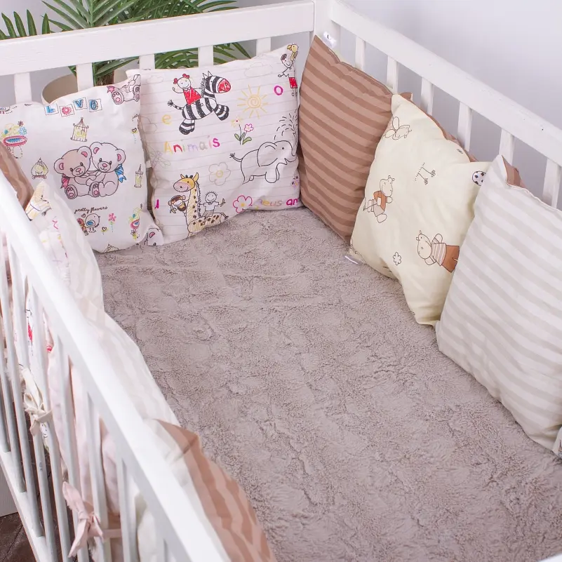 Подушки-борти MirSon Kids Time 18-300 Cream time бежеві 12 шт. - фото 5
