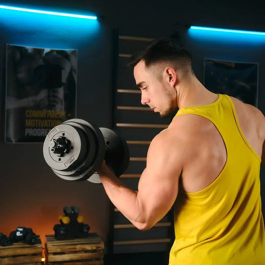 Гантелі композитні регульовані TREX Sport 2х20кг - фото 11