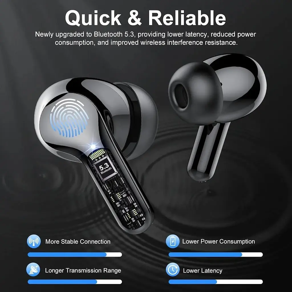 Бездротові навушники BESNOOW Bluetooth 5.3  - фото 5