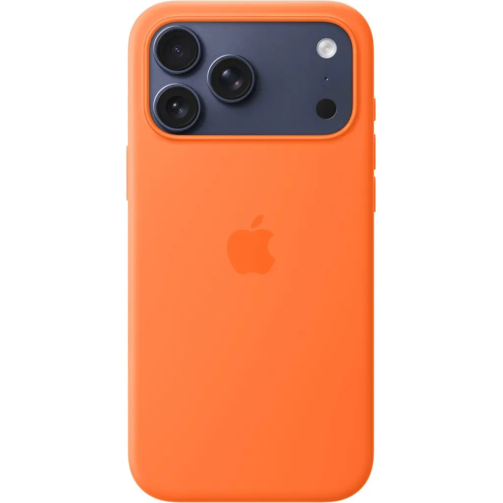 Чохол Silicone Case with Button, Animation & MagSafe для Apple iPhone 17 Pro Max Orange AAA [153248] - фото 3