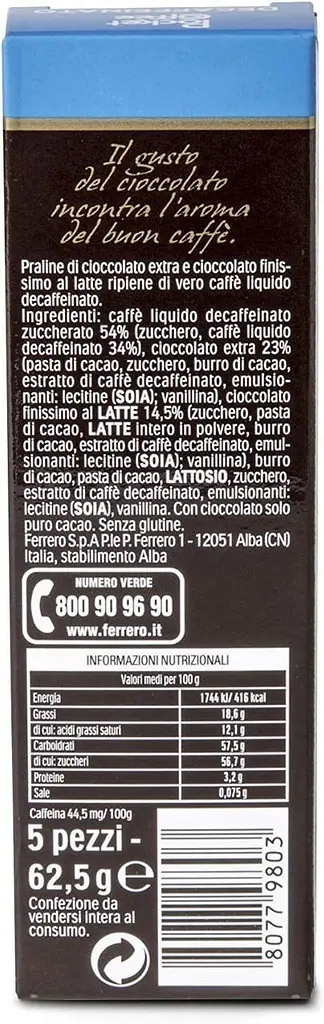 Шоколадні цукерки Ferrero Pocket Coffee Decaffeinato 5шт, 70г - фото 5