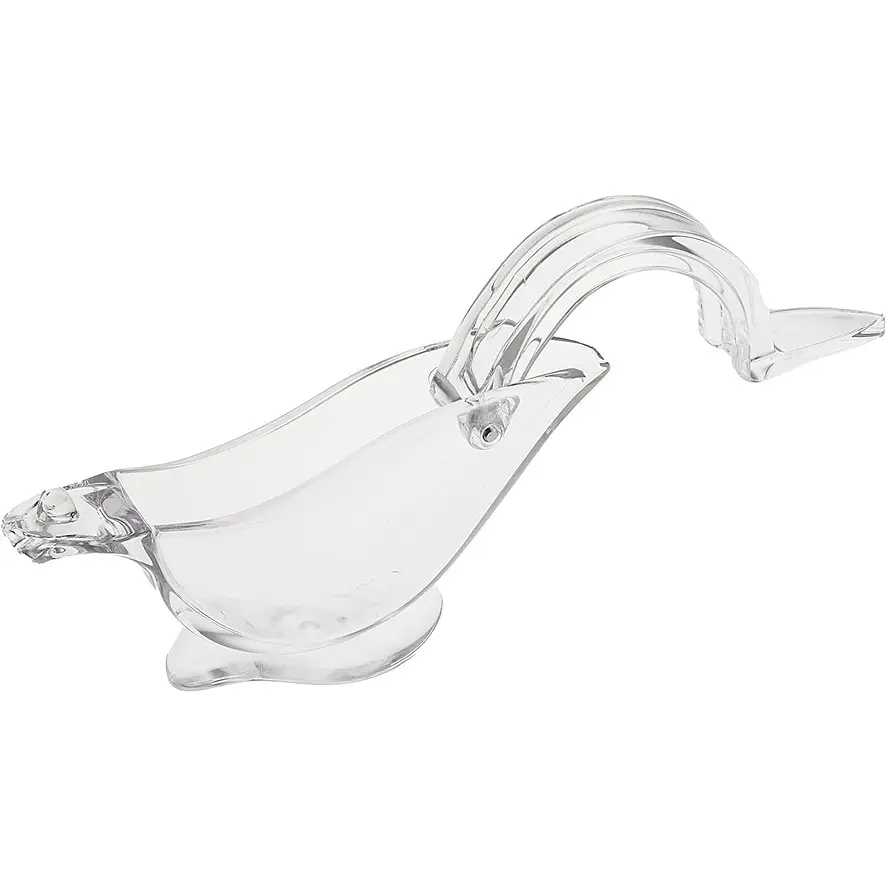 Соковижималка ручна Birdie Juicer Manual juicer сквізер, прес для шматочків лимона, лайма, часточок цитрусових, Transparent - фото 3