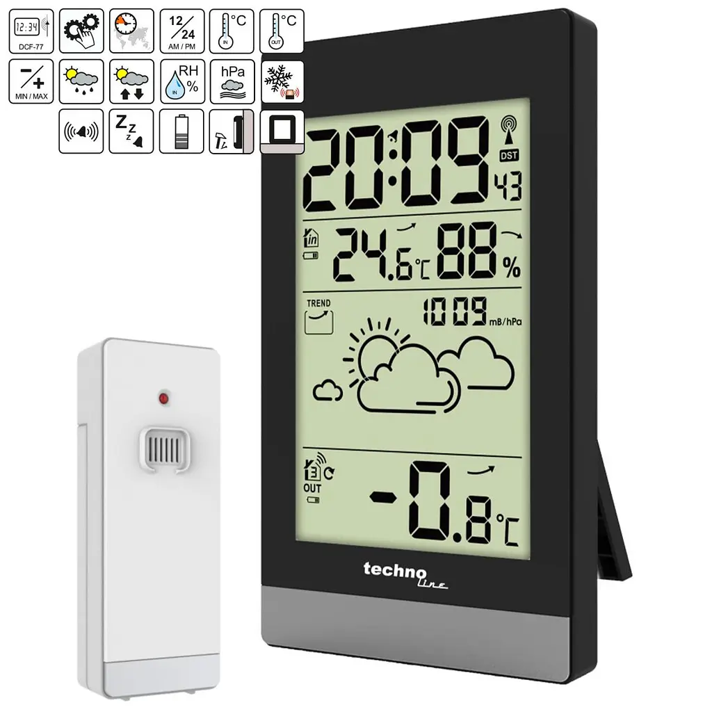 Метеостанція Technoline WS9132 Black (WS9132) - фото 9