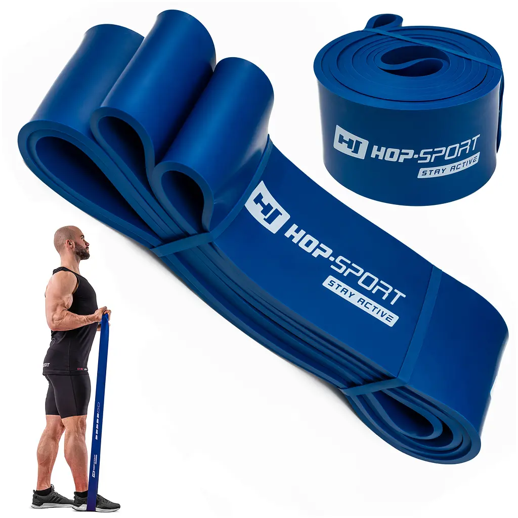 Резинка для фітнесу Hop-Sport 28-80кг HS-L064RR синя - фото 14