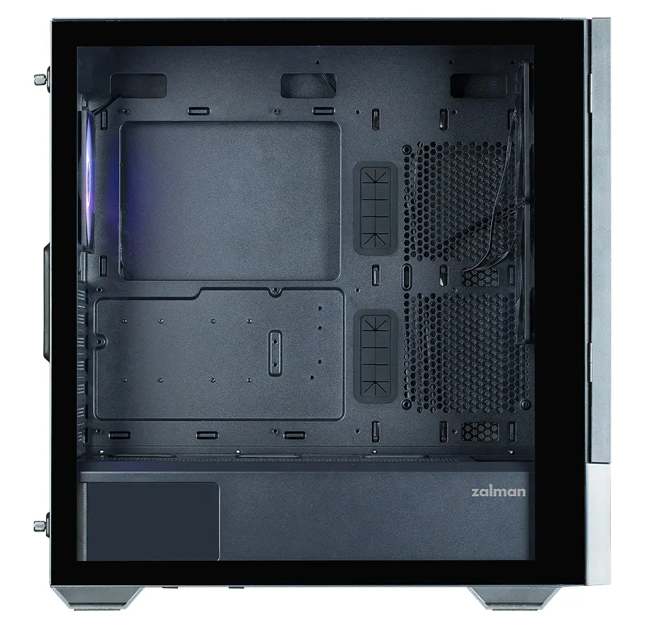 Корпус Zalman Z10 DS Black Mid Tower без БП для ATX / Micro ATX / Mini ITX 1xType-C / 2xUSB 3.0 макс. CPU - 173 мм / VGA - 395 мм 1x120 мм ARGB / 2x120 мм 15.6` LCD екран (1920x1080) бічна панель із загартованого скла - фото 3