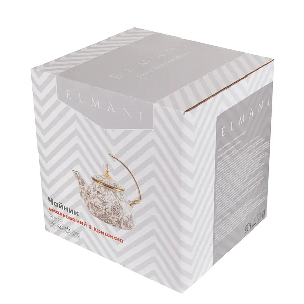 Чайник емальований Elmani Bird з кришкою 2.2 см (763-045) - фото 3